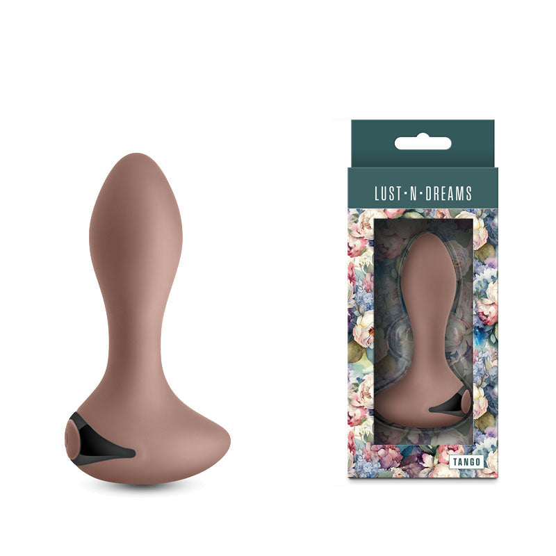 Lust-n-Dreams Tango Vibrating Butt Plug – Autumn Beige (11.5 cm, USB Rechargeable, Body-Safe Silicone)