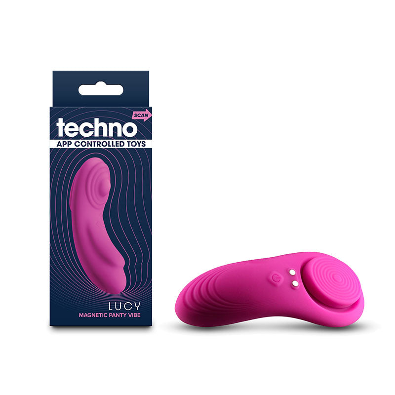 Techno - Lucy - Magenta - USB Rechargeable App-Controlled Panty Vibrator for Ultimate Pleasure