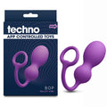 Techno Bop Purple USB Rechargeable Vibrating Kegel Exerciser with App Control – Body-Safe Wellness Device for Enhanced Intimacy