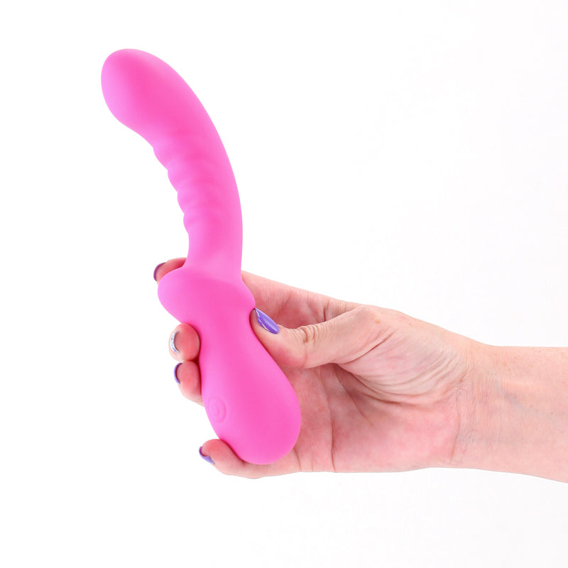 Intimelly Vibrator – USB Rechargeable, Body-Safe Silicone – Pink – 19.8 cm
