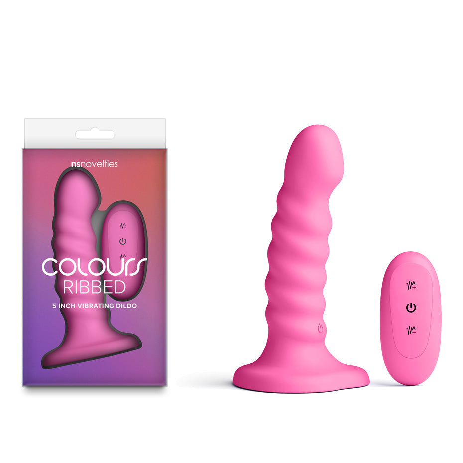Colours Dongs – Rechargeable, Body-Safe Silicone – Pink – 14.5 cm