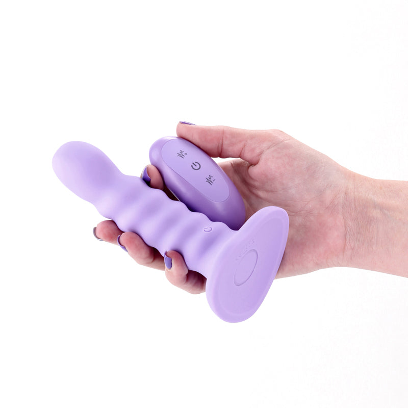 Colours Dongs – Vibrating, USB Rechargeable – Purple – 14.5 cm