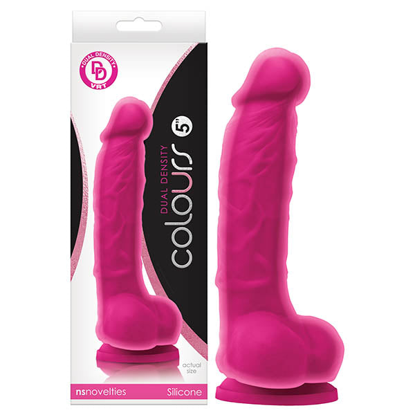 Colours Dong – Dual Density – Body-Safe Silicone – Pink – 12.7 cm