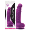 Colours Dong – Dual Density – Body-Safe Silicone – Purple – 12.7 cm
