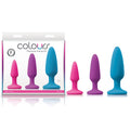 Colours Pleasures Trainer Kit – Set of 3 Body-Safe Coloured Butt Plugs for Wellness and Intimate Exploration
