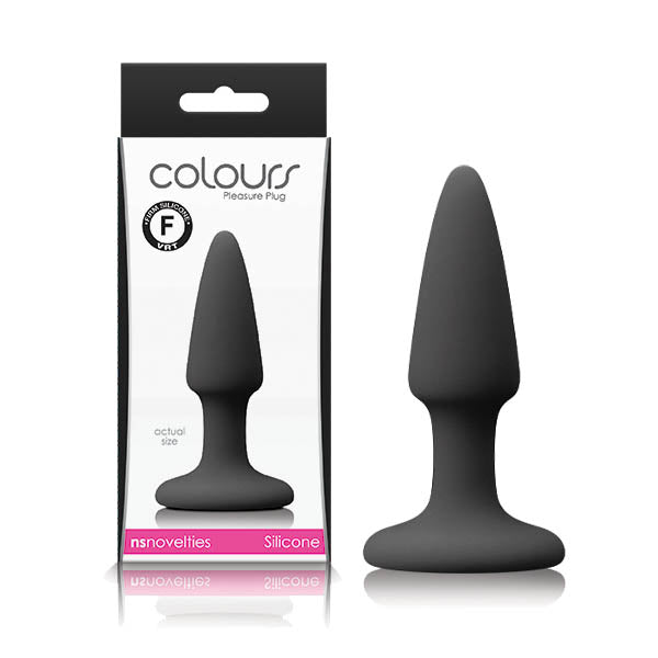 Colours Pleasures - Body-Safe Black Mini Butt Plug for Enhanced Wellness and Intimate Exploration