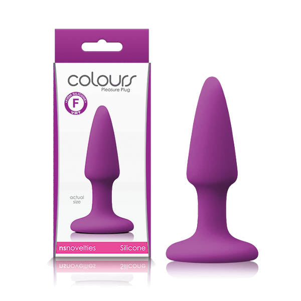 Colours Pleasures - Body-Safe Mini Butt Plug in Purple (Compact, Smooth Design for Enhanced Comfort)