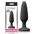 Colours Pleasures - Body-Safe Silicone Small Butt Plug in Black (Perfect for All, Easy to Clean)