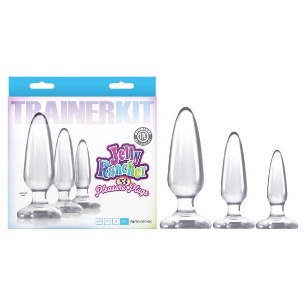 Jelly Rancher Anal Toys – Clear Butt Plugs – Set of 3 Sizes