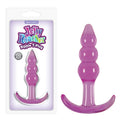 Jelly Rancher Anal Toy – Ripple Design – Body-Safe Silicone – Purple – 10.9 cm
