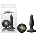 Glams Mini Black Sparkling Gem Butt Plug – 8.4 cm (3.3 inches) Body-Safe Silicone