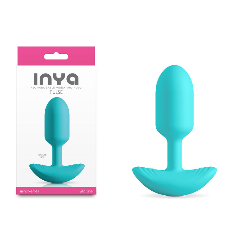 INYA Anal Toy – Rechargeable, Body-Safe Silicone – Teal – 11 cm