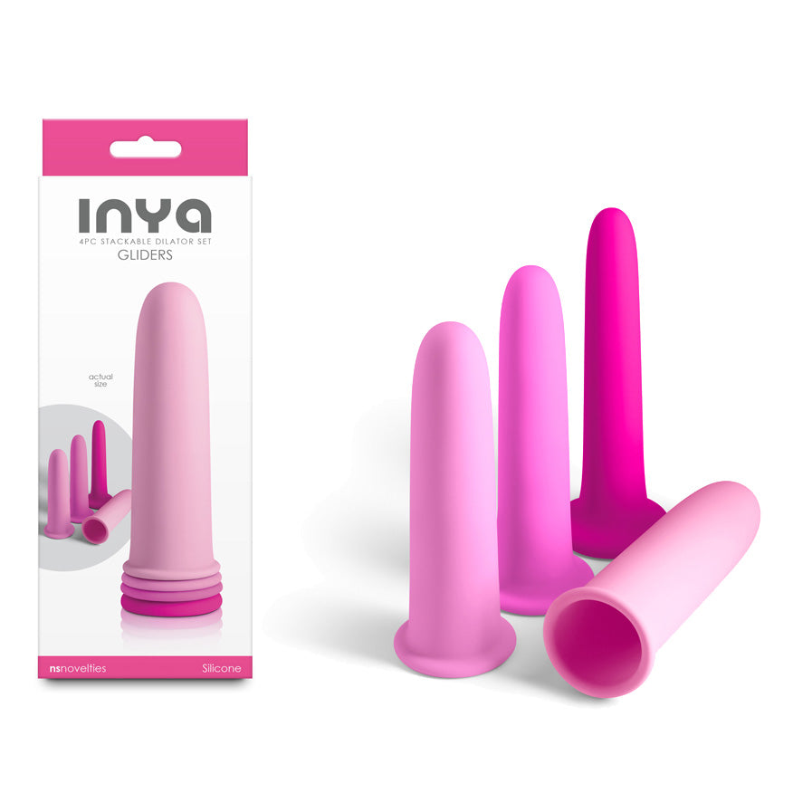 INYA Health Care – 4 Piece Dilator Set – Body-Safe Silicone – Pink