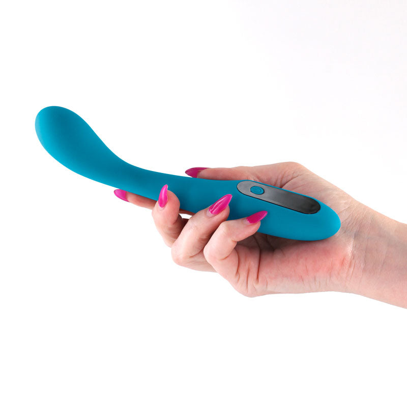 INYA Technica - Teal - 19.2 cm USB Rechargeable Warming Vibrator for Enhanced Wellness