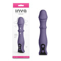 INYA Integra - Gray 18.2 cm USB Rechargeable Vibrator with Sliding Ring Shaft - Body-Safe Silicone for Enhanced Pleasure