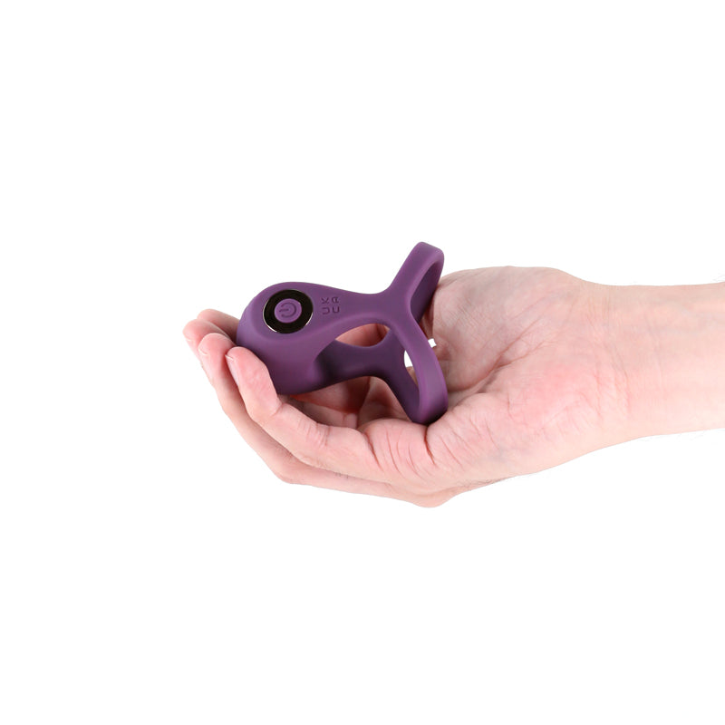 INYA Valiant - Berry Purple USB Rechargeable Vibrating Cock Ring for Enhanced Pleasure