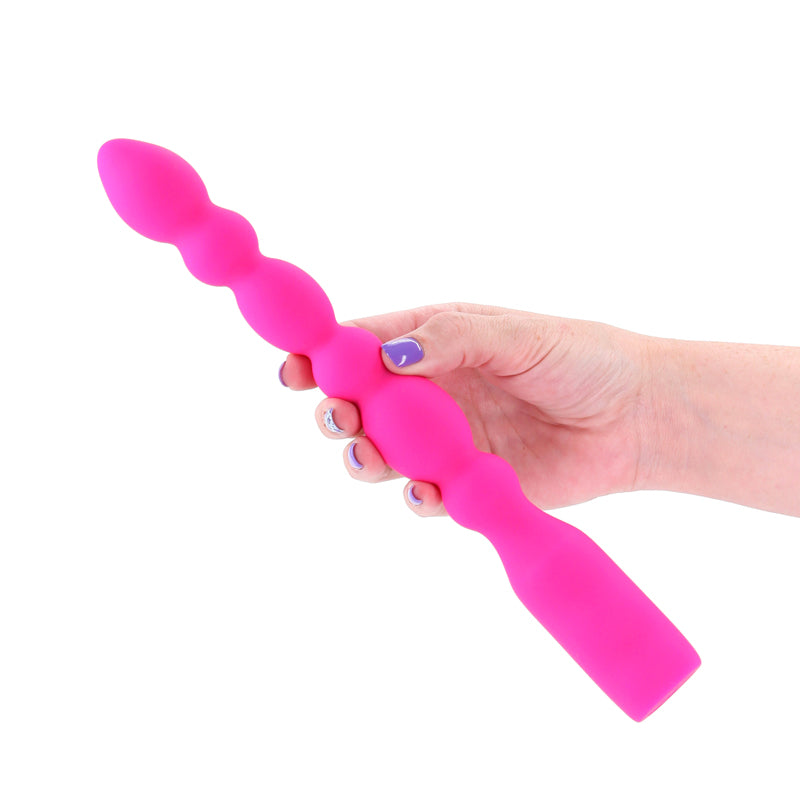 INYA Anal Vibrator – USB Rechargeable – Body-Safe Silicone – Pink – 28.8 cm