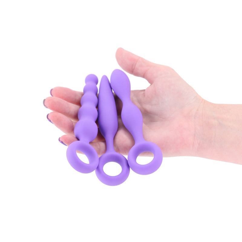INYA Anal Toys – Set of 3, Body-Safe Silicone – Purple
