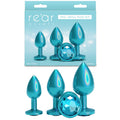 Intimelly Anal Toys – Set of 3 – Body-Safe Silicone – Iridescent Teal