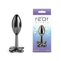 Clover Metallic Butt Plug - Gunmetal Finish (9.2 cm, Body-Safe, Perfect for Wellness)