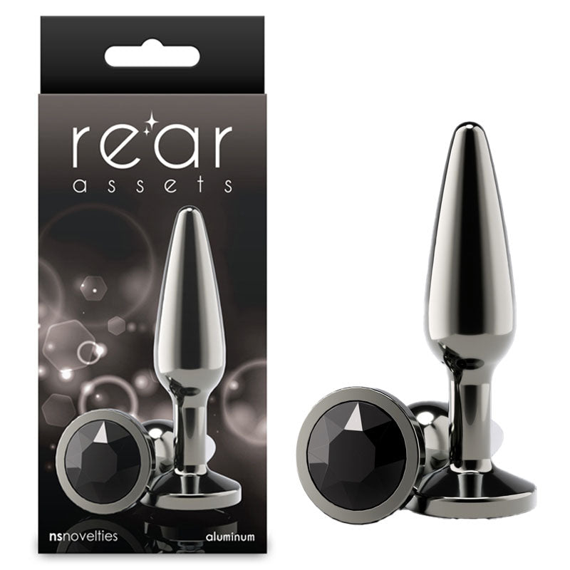 Rear Assets Anal Toy – Tapered Design – Body-Safe Silicone – Gunmetal – Medium