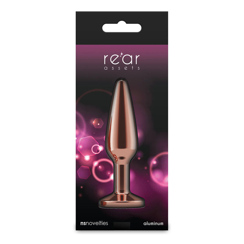 Intimelly Anal Toys – Tapered Design – Body-Safe Silicone – Rose Gold – Medium