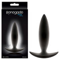 Renegade Spades Body-Safe Silicone Small Butt Plug – Black (10 cm / 4'')