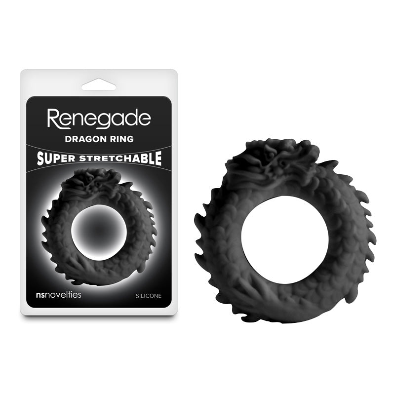 Renegade Cock Ring – Body-Safe Silicone – Black
