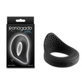Renegade Slider - Black USB Rechargeable Vibrating Cock Ring for Enhanced Pleasure