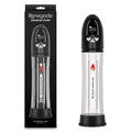 Renegade Warrior Automatic Penis Pump - Waterproof Black & Clear Design (Rechargeable, Enhanced Pleasure)