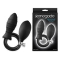 Renegade InflataPlay Inflatable Butt Plug – Black (10.5 cm, Body-Safe Material, Adjustable Size)