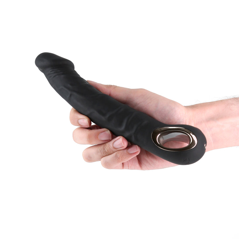 Renegade Rimmer - USB Rechargeable Black Vibrator for Wellness - 22 cm