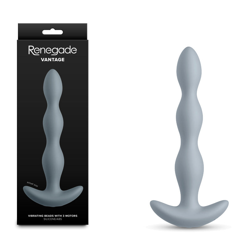 Renegade Anal Toys – USB Rechargeable, Body-Safe Silicone – Grey – 20.6 cm