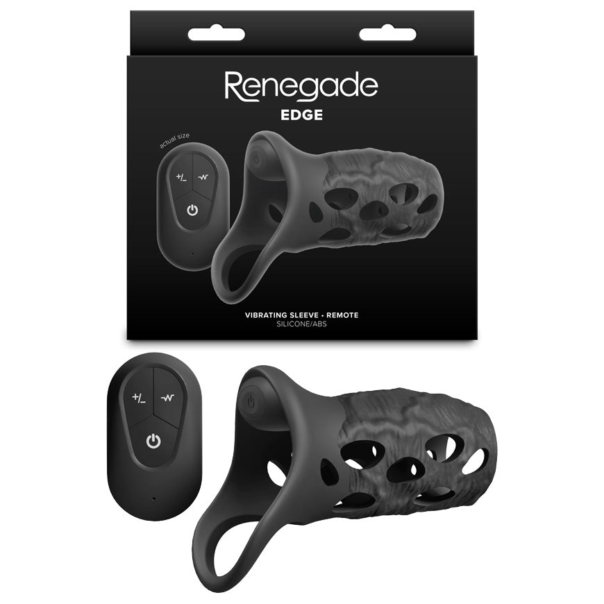 Renegade Sleeves – USB Rechargeable, Body-Safe Silicone – Black