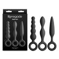 Renegade Anal Toys Trio Kit – Body-Safe Silicone – Black