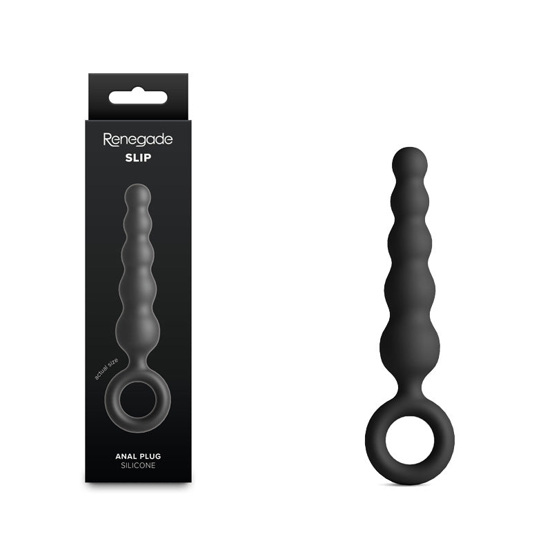 Renegade Anal Plug – Body-Safe Silicone – Black – 12.7 cm