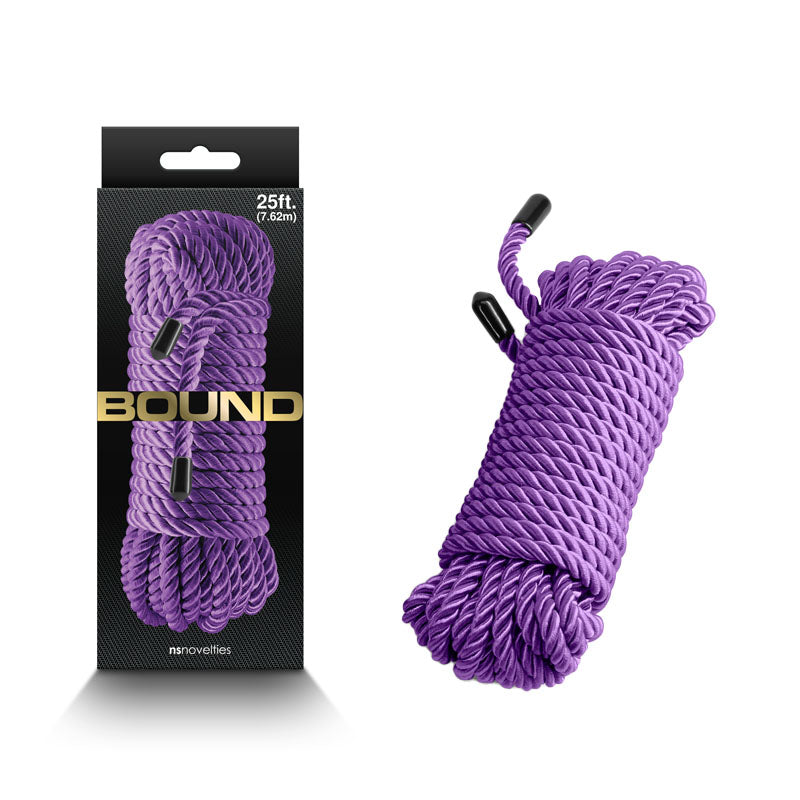 Bound Rope - Premium Purple Bondage Rope - 7.6 Metre Length for Versatile Play