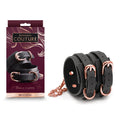 Bondage Couture Adjustable Ankle Restraints - Classic Black - Comfortable and Safe for All
