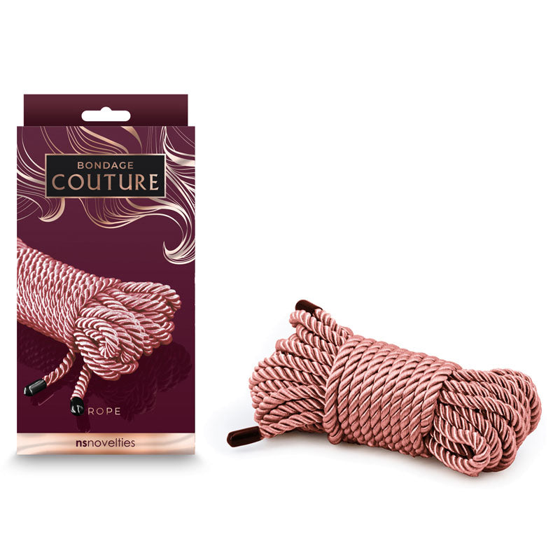 Bondage Couture Rose Gold Rope - 7.6 Metre Premium Bondage Rope for Safe and Stylish Restraint