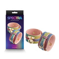 Spectra Bondage Ankle Cuffs - Vibrant Rainbow Restraints (Adjustable, Comfortable Fit)