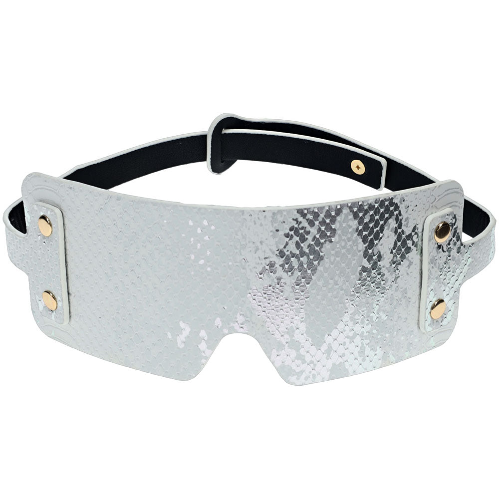 OUCH! Florence Collection - White Eye Restraint Blindfold for Enhanced Sensory Play