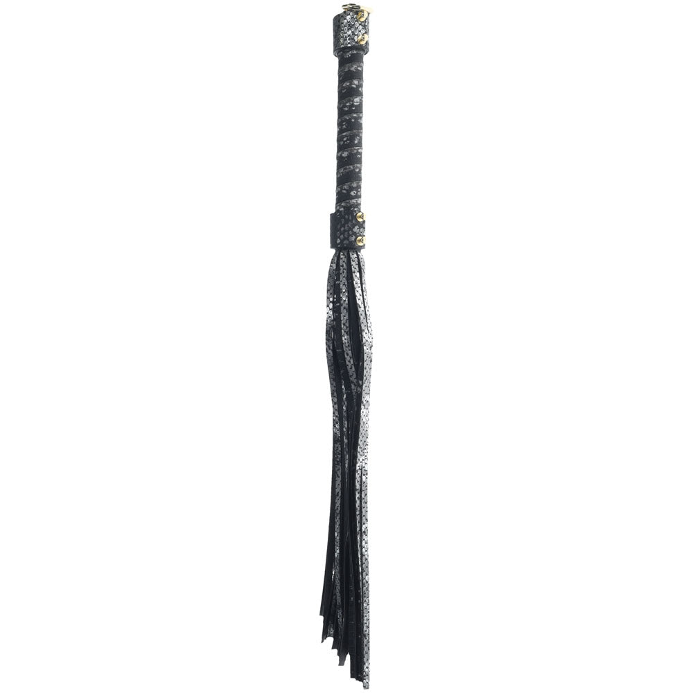 OUCH! Florence Collection - Body-Safe Black Flogger Whip for Sensory Play