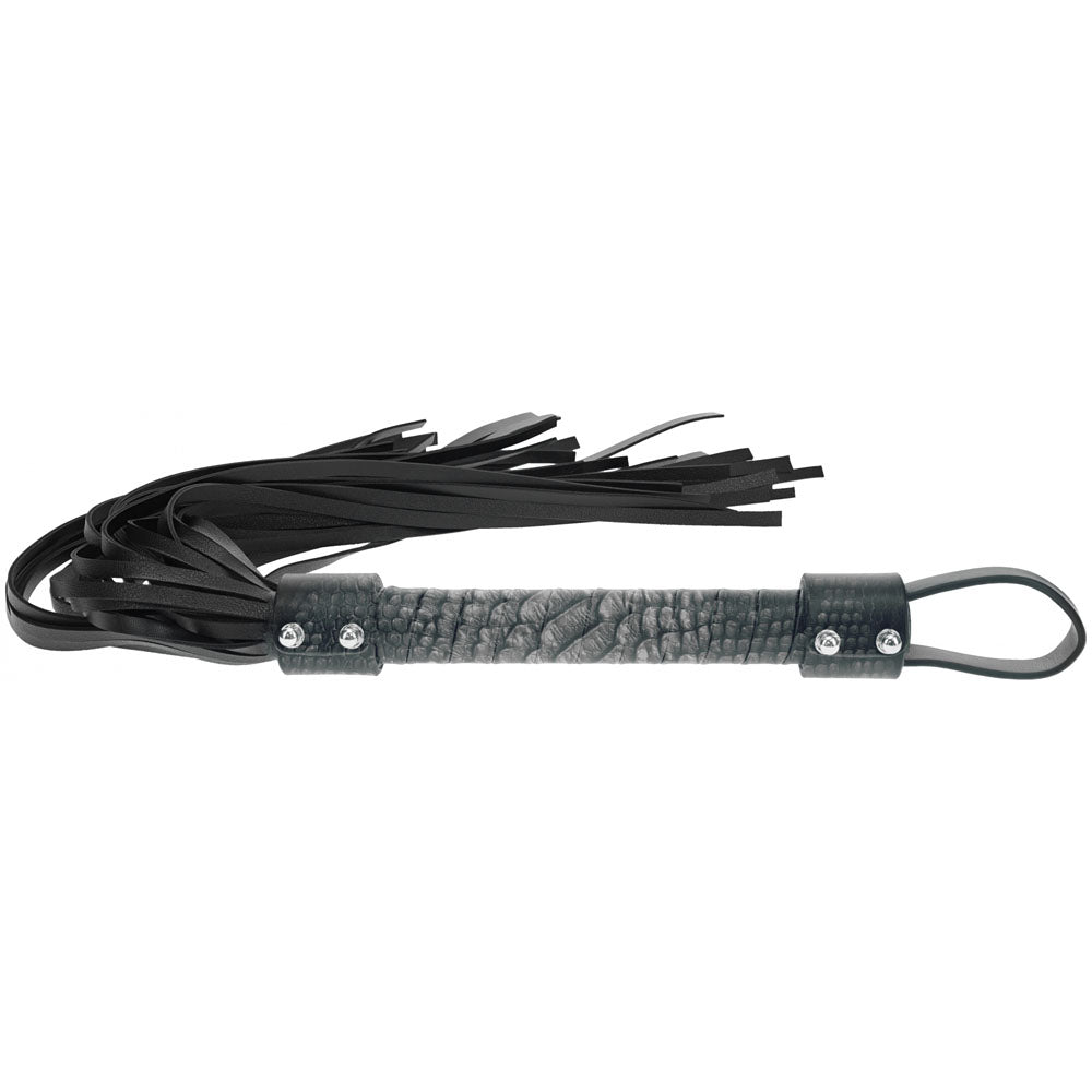 OUCH! Florence Collection - Body-Safe Black Flogger Whip for Sensory Play