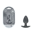 OUCH! Medium Anal Plug - Gun Metal Grey - 7.9 cm Body-Safe Silicone Butt Plug for Wellness and Pleasure