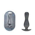 OUCH! Body-Safe Curvy Anal Plug - Gun Metal Grey - 11.7 cm for Enhanced Pleasure