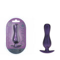 OUCH! Body-Safe Curvy Anal Plug - Metallic Purple (11.7 cm, Perfect for All Genders)