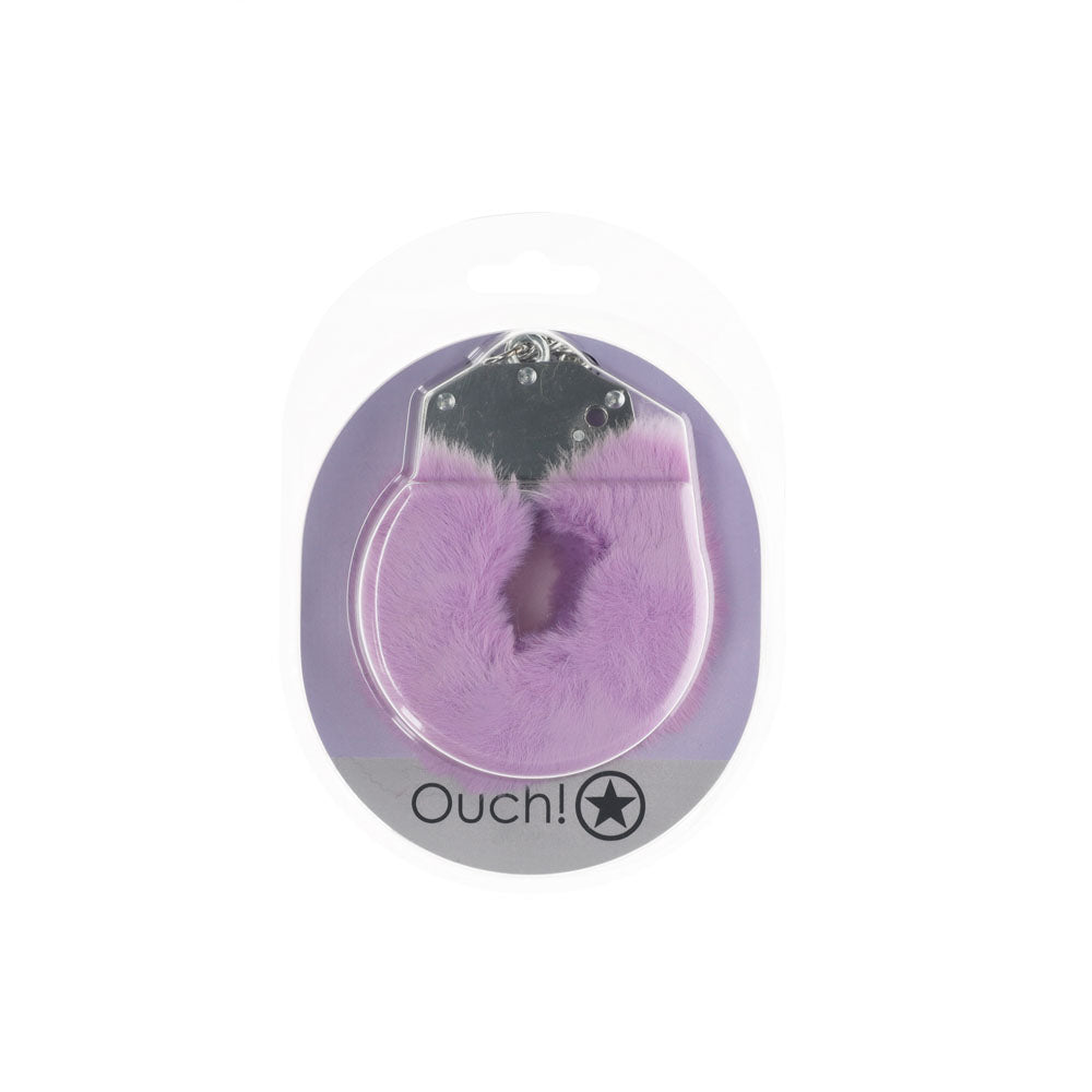 OUCH! Bondage Toys – Heavy-Duty Fluffy Cuffs – Lavender