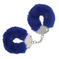 OUCH! navy heavy-duty fluffy handcuffs