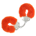 OUCH! Heavy-Duty Fluffy Cuffs – Soft Orange Restraints for Comfortable Bondage Play