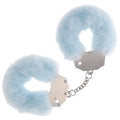 OUCH! powder blue heavy-duty fluffy handcuffs
